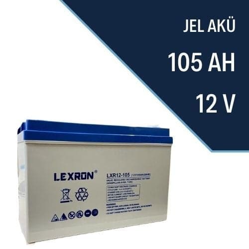 LEXRON 12V 105 AH JEL AKÜ