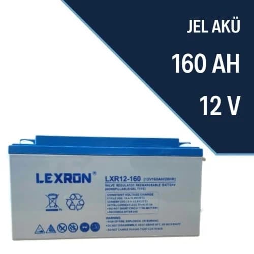 LEXRON 12V 160 AH JEL AKÜ